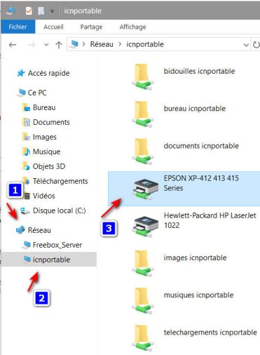 installer imprimante reseau